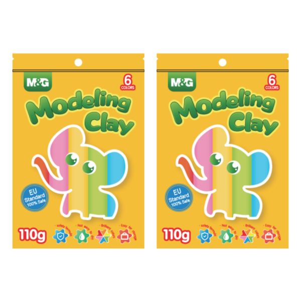 M&amp;G Modeling Clay 6 Colours - Set Of 2