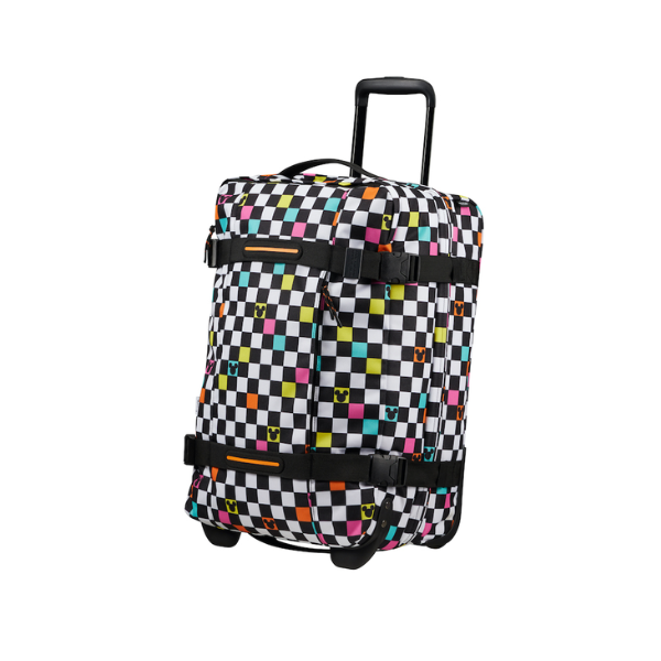 American Tourister Disney Mickey Mouse Check Duffle with Wheels 55cm