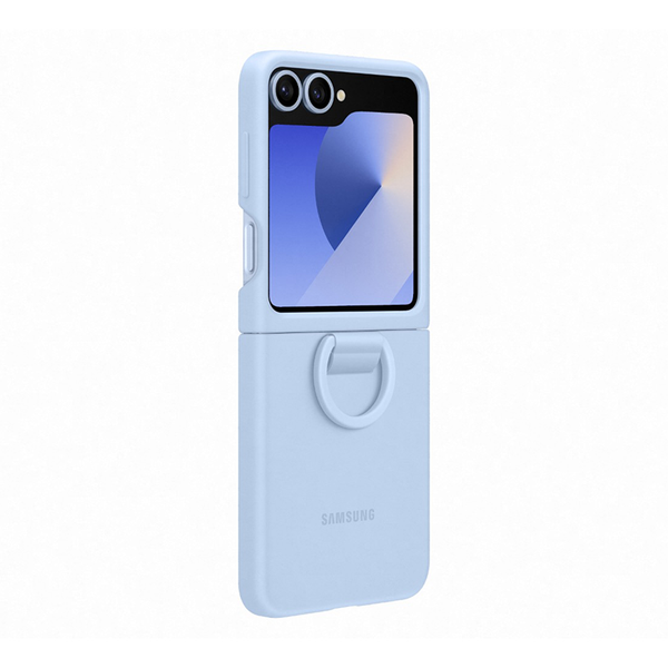 Samsung Galaxy Z Flip6 Case with Ring - Blue