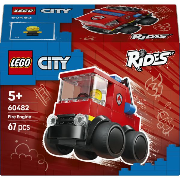 LEGO® City Rides – Fire Engine Toy Building Set 60482