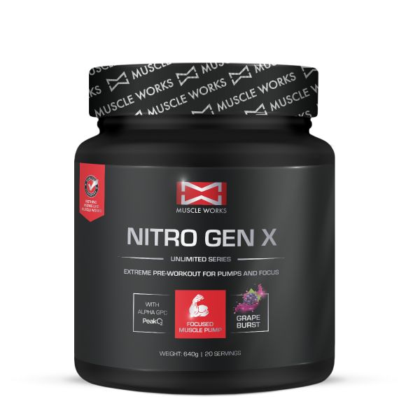 Muscle Works Nitro Gen X 640g Grape Burst