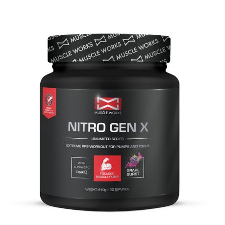 Muscle Works Nitro Gen X 640g Grape Burst