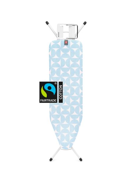 Brabantia - Ironing Board B - 124x38cm Steam Iron Rest Stable, Ergonomic