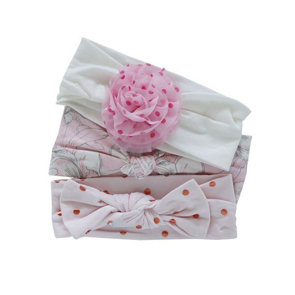 Snuggletime 3-Piece Headbands Set - Pink