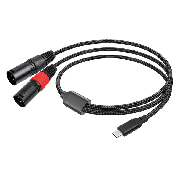 Usb Type C Male To 2 Xlr Male Amplifier Stereo Audio Cable 1 Meter