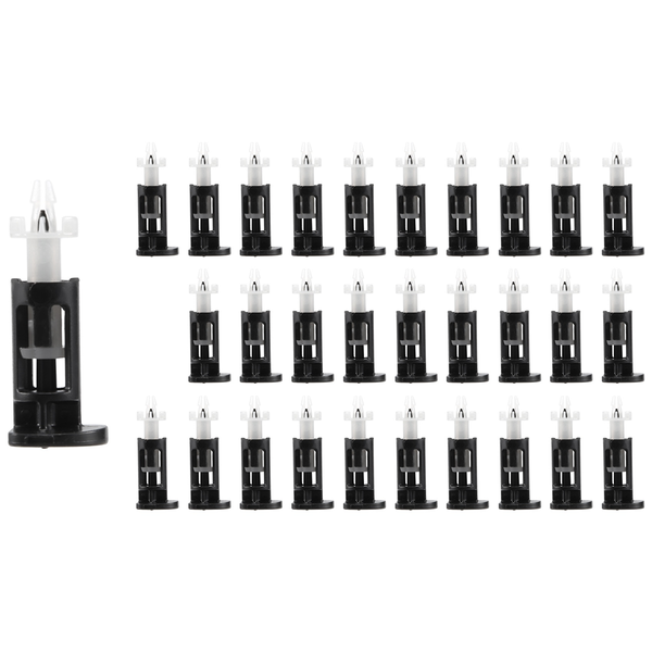 Black Plastic White,Mounting For CPU Cooler, 30 pcs