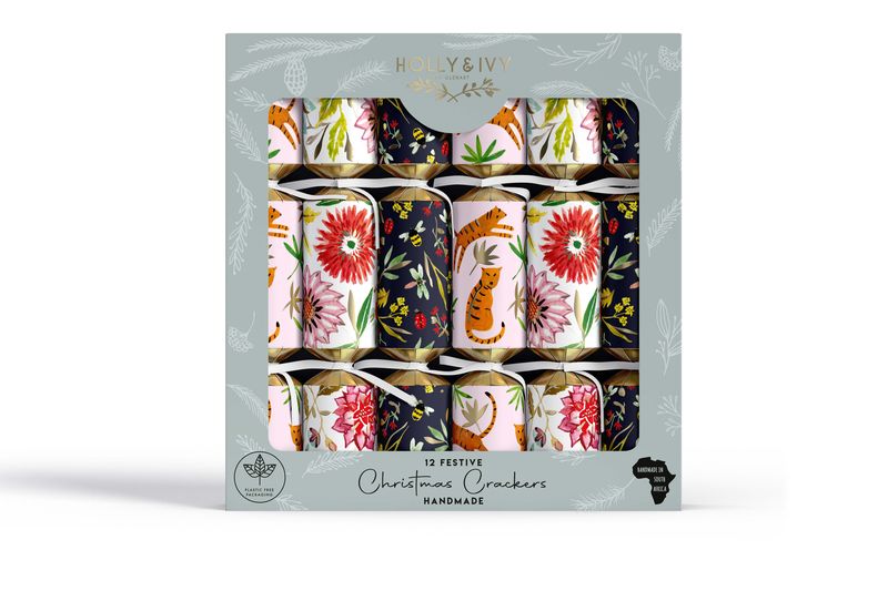 Festive 12s - Bloom Jungle Christmas Crackers