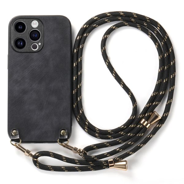 Chain crossbody Solid Color Phone Case Compatible with Redmi Note 14 Pro 5G