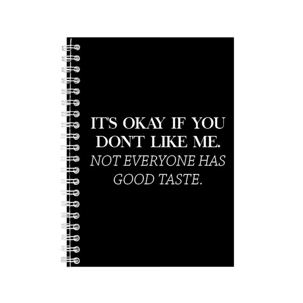 Okay A5 Notebook Spiral Lined Motivational Sayings Graphic Notepad Gift 153