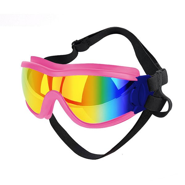 Adjustable Waterproof Windproof Sunglasses for Medium &amp; Large Dogs Pink