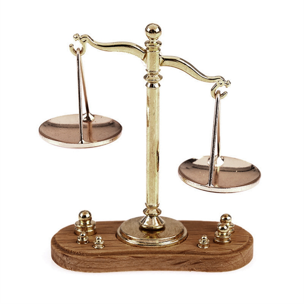 Mini Vintage Balance Scale Ornaments Antique Justice Scale Model