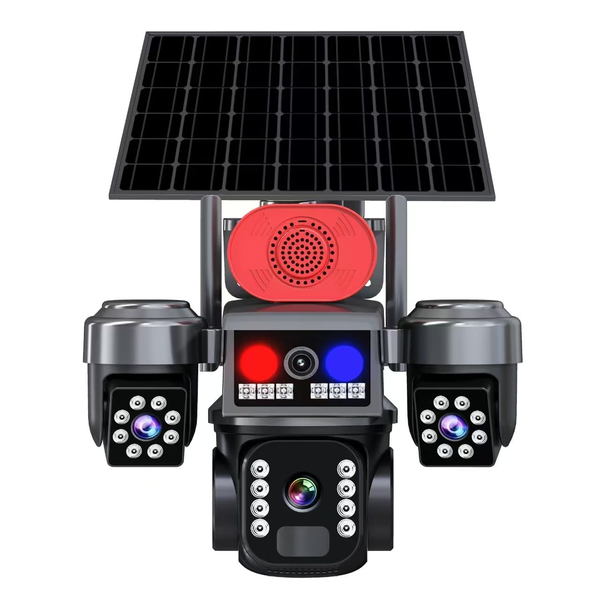 WiFi Outdoor Solar-Powered Camera With Wireless Night Vision.