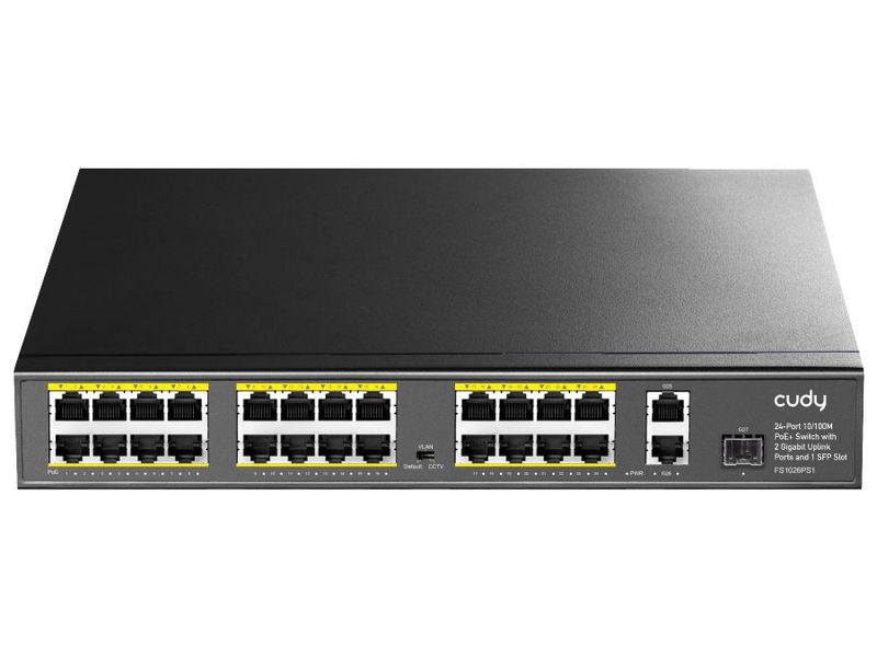 Cudy 26 Port with 24 PoE 290W 2 Gigabit 1SFP Combo Switch | FS1026PS1