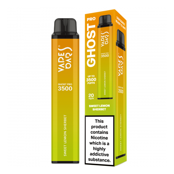 Vape Bars - Ghost Pro 3500 Puff - Sweet Lemon Sherbet