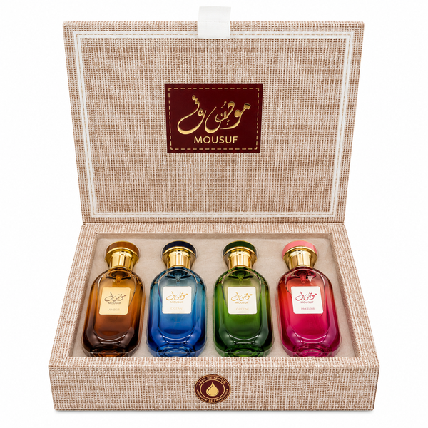 4 MOUSUF Eau De Parfum Luxury Gift Set 4 Piece Collection 25ml