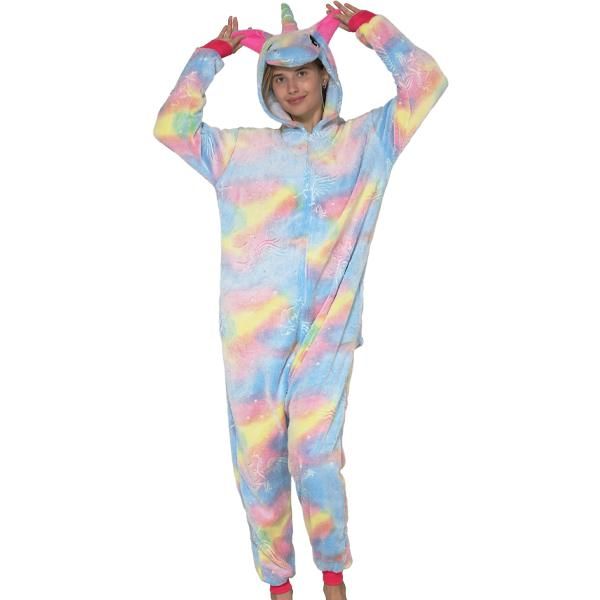 Iconix Adults Perfect Pastel Unicorn Glow in the Dark Onesie
