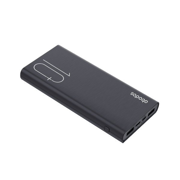 ABODOS AS-PS12 Dual-USB 10 000mAh Powerbank - Black