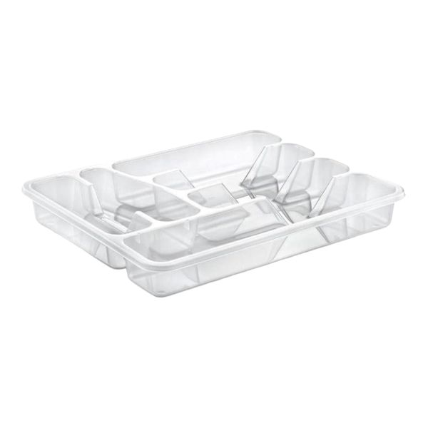 Cutlery Tray 5 Compartment - 30 x 38 x 4.7cm - Clear