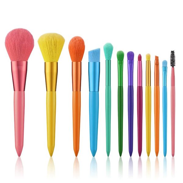 Makeup Brushes Colorful Makeup Brush Set - 12 Piece