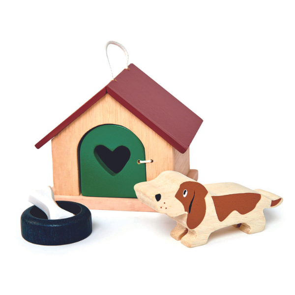 Tender Leaf Wooden Pet Dog Set