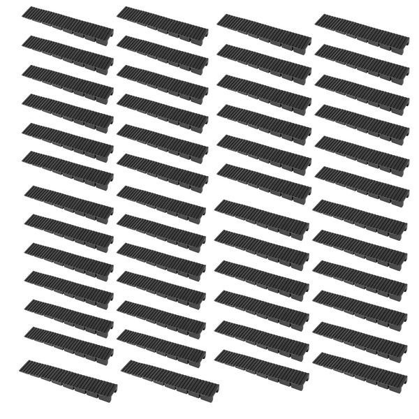 Decor Multi Purpose Plastic Leveling Furniture Pads 50Pcs-Black ( 10cm )