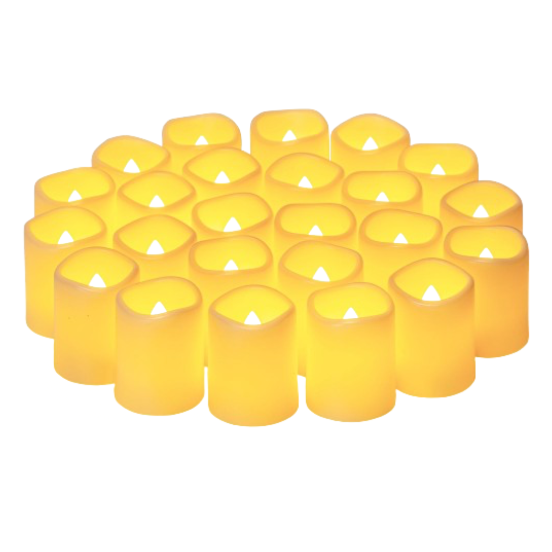 24 Pieces LED Decorative Lights Flameless Tea Light Candles Set LED