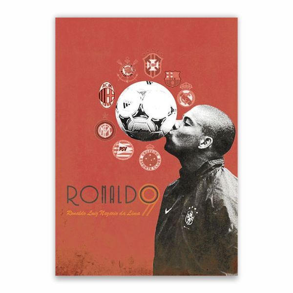 Ronaldo 9 Clubs Poster - A1