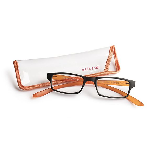 Brentoni Reading Glasses Orange (Neck)