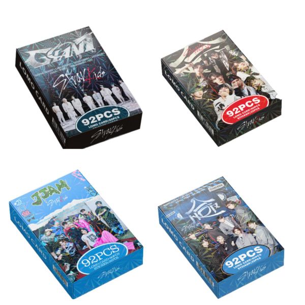 4 pack Kpop STRAYKIDS mini Photo album photocards sticker set No2