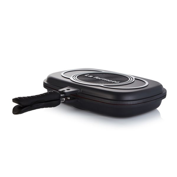 La Fermete 36cm Non-Stick Double-Sided Kitchen Grill Pan - Black