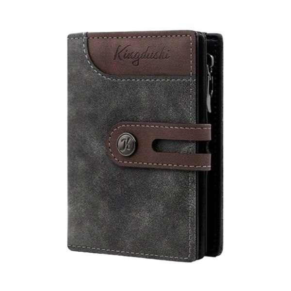 Men'S Leather Wallet Handbag With Vintage Card Holder