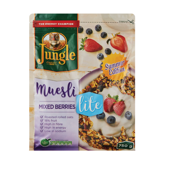 Jungle Mixed Berries Lite Muesli 750g