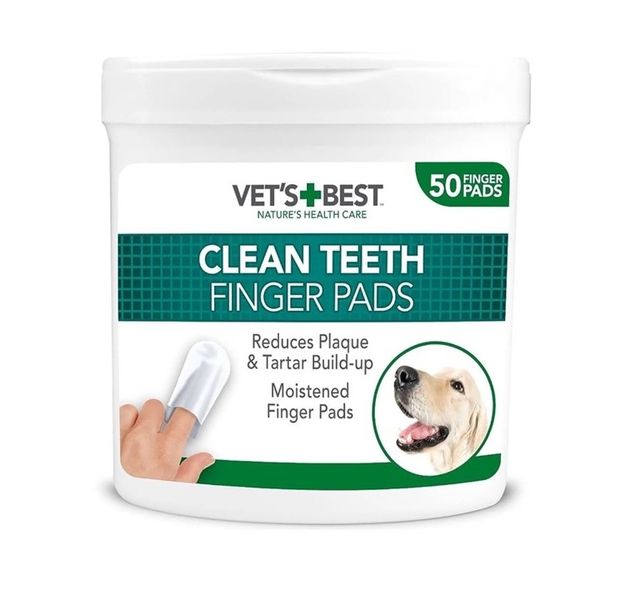 Vets Best Dental Teeth Cleaning Pads for Dogs &amp; Cats