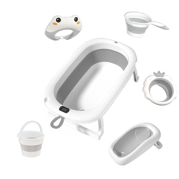 Large Baby Bath Tub Set - Grey