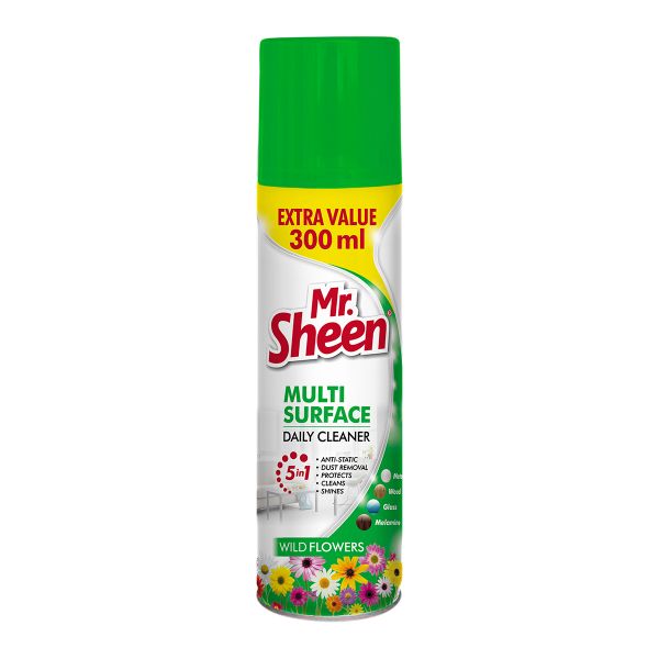 Mr Sheen Multi-Surface Furnitur Cleaner Wild Flowers 300Ml - 3 Pack