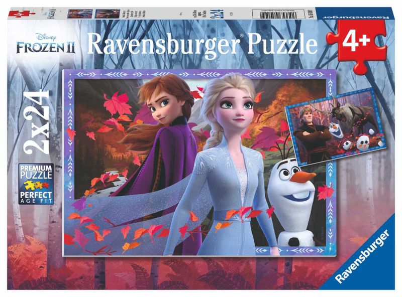 Ravensburger Frozen 2 Frostly Adventures - 2 x 24 Piece Puzzle