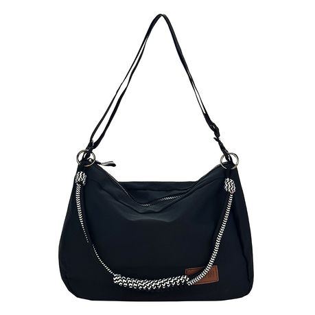 Women's Oxford Cloth Hobo Crossbody Bag Casual Shoulder Handbag Travel Tote Image