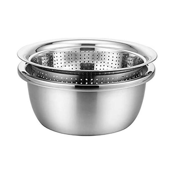 26cm Stainless Steel Micro-Perforated Colander Strainer