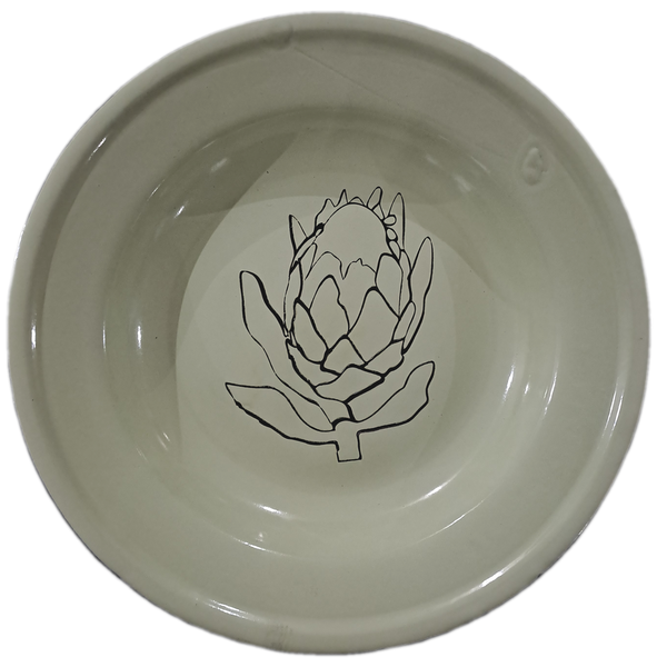 Protea Enamel plate set of 4
