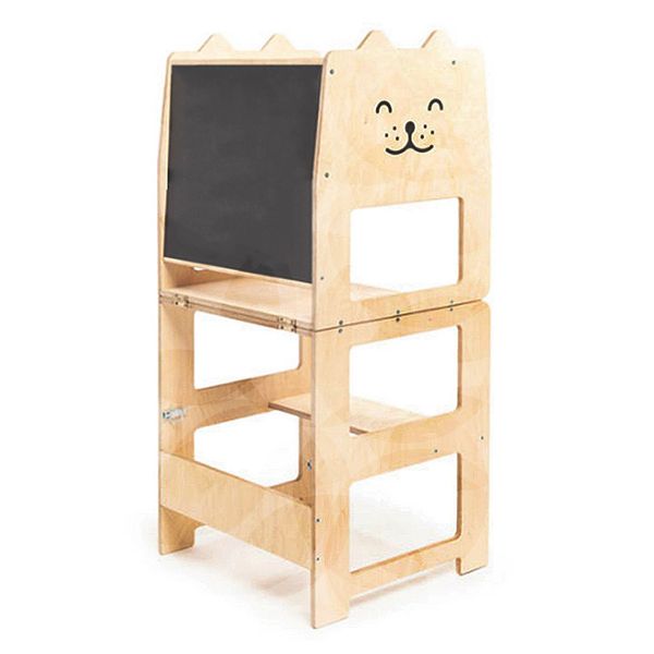 2-in-1 Learning Tower, Step Stool, Kitchen Helper Child Desk &amp; Chair