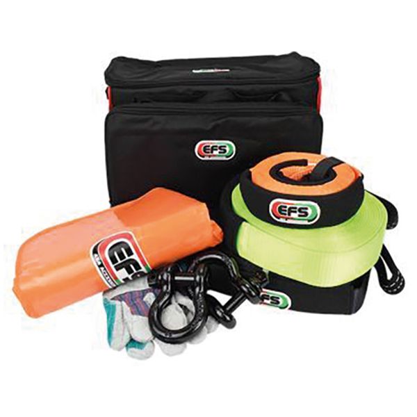EFS 7pc Recovery Winch &amp; Snatch Kit with Carry Bag