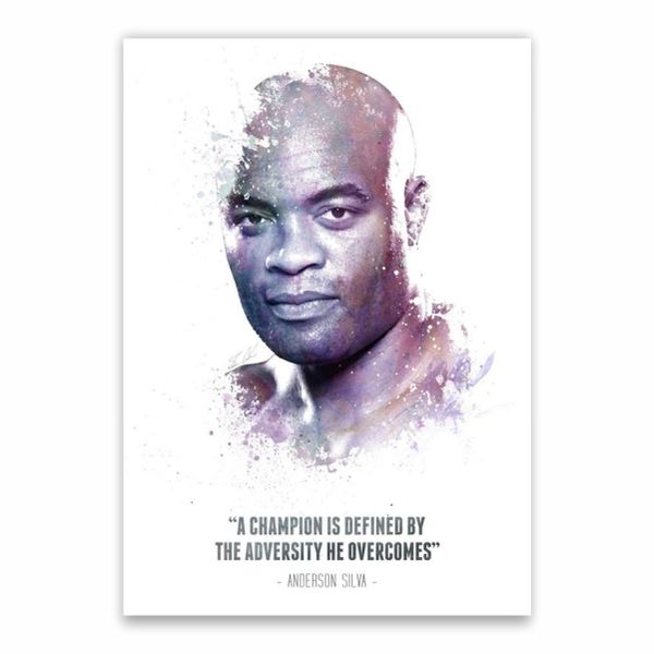 Anderson Silva Quote Poster - A1