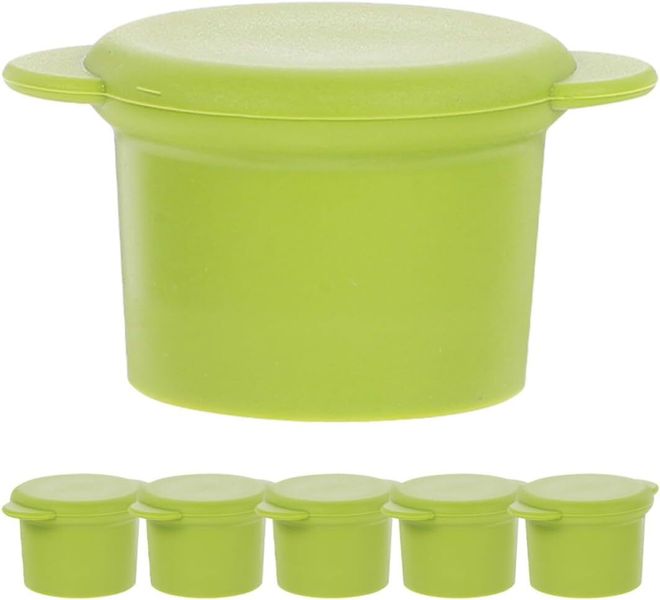 Pastel Color Silicone Wine Stoppers Double Sealing Bottle Caps Home