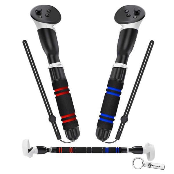 Meta Quest 3 VR glasses gamepad Golf Extension rod holder accessories