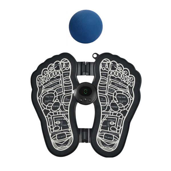 Electric Rechargeable EMS Foot Massager with Mini Deep Tissue Massage Ball