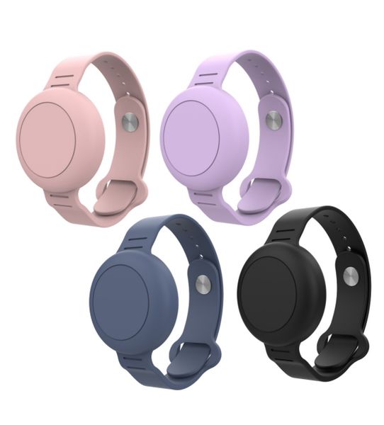4 Pack Kids Waterproof Bracelet Compatible With Apple AirTag GPS,Adjustable