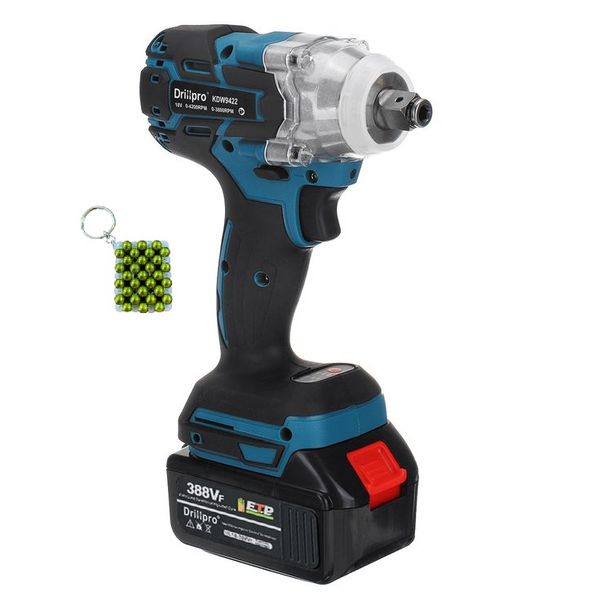 Cordless Electric Impact Wrench - Rechargeable &amp; Key Holder