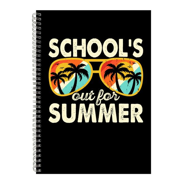 Specs A4 Notebook Spiral and Lined with Surfing Graphic Notepad Present 099
