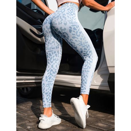 Tummy Control Sports Leggings - Blue and Grey, Shop Today. Get it  Tomorrow!