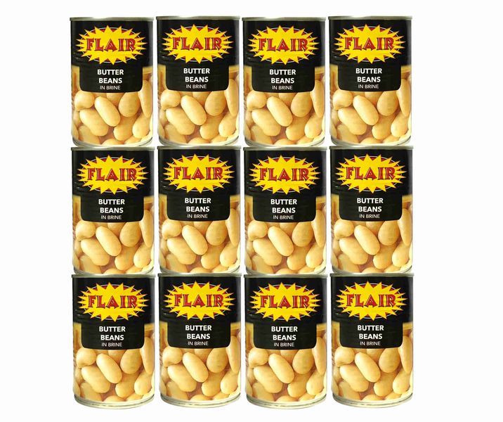 12 x 410g Flair Butter Beans